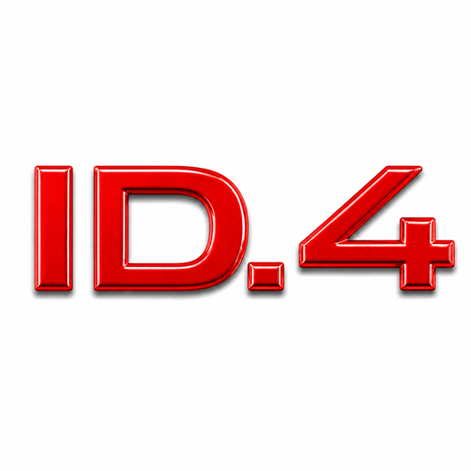 ID.4 Kırmızı Bagaj Yazısı Audi Uyumlu