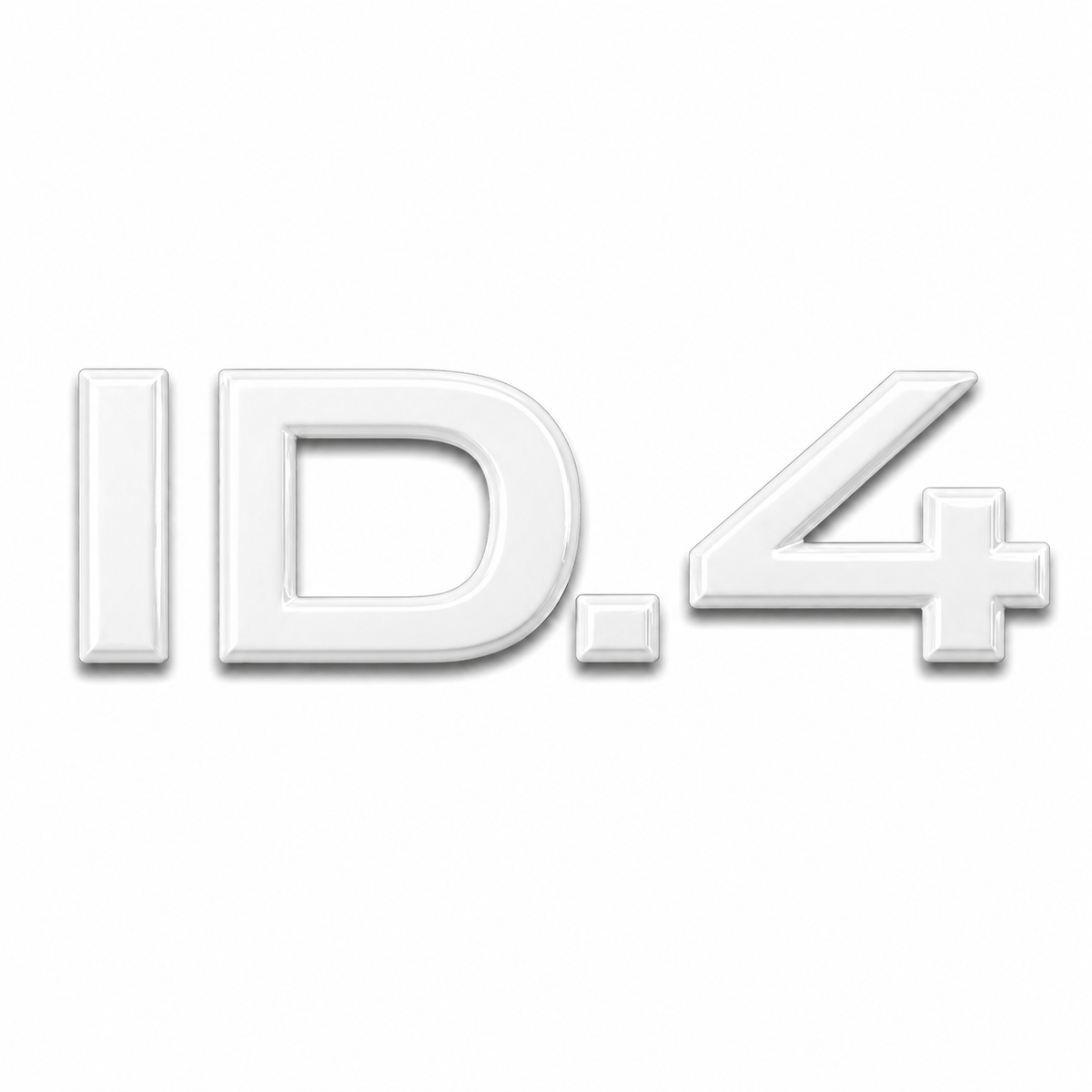 ID.4 Beyaz Bagaj Yazısı Audi Uyumlu