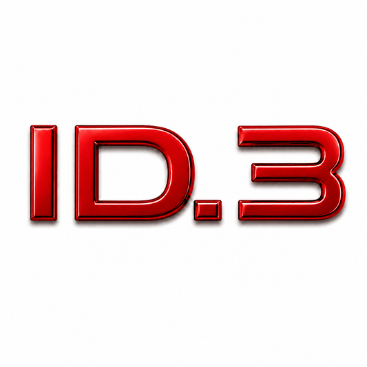 ID.3 Kırmızı Bagaj Yazısı Audi Uyumlu