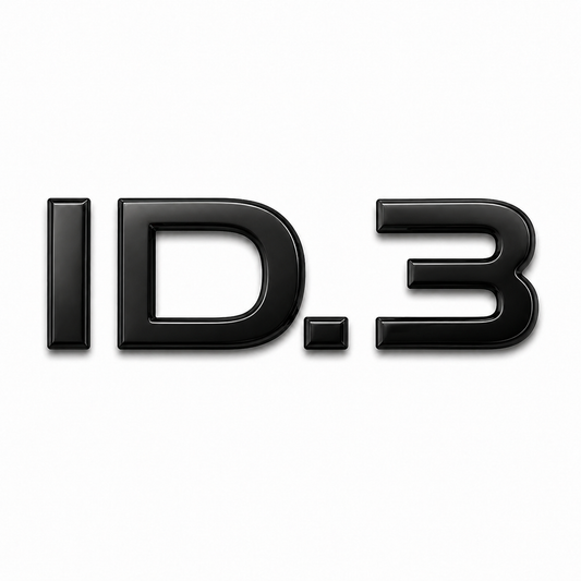 ID.3 Siyah Bagaj Yazısı Audi Uyumlu