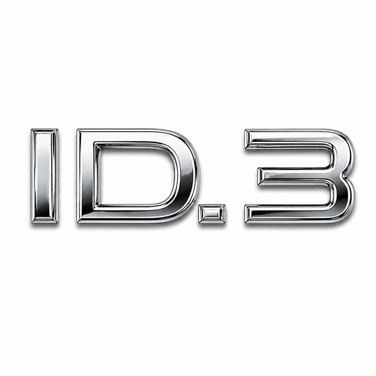 ID.3 Krom Bagaj Yazısı Audi Uyumlu
