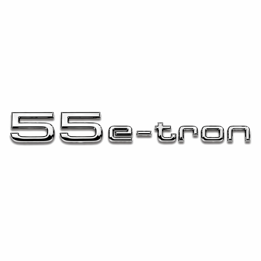 55 e-tron Krom Bagaj Yazısı Audi Uyumlu