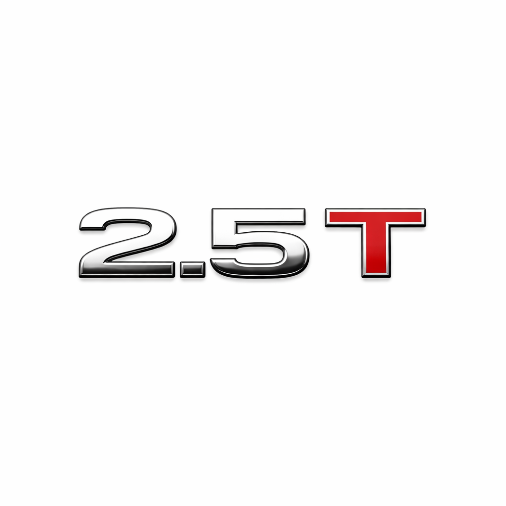 2.5 T T harfi kırmızı Krom Kırmızı Bagaj Yazısı Audi Uyumlu