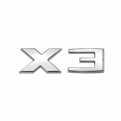 X3 Y.M. Krom Bagaj Yazısı BMW Uyumlu