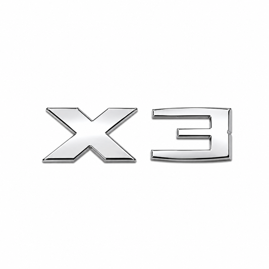 X3 Y.M. Krom Bagaj Yazısı BMW Uyumlu