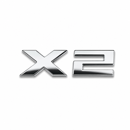 X2 Krom Bagaj Yazısı BMW Uyumlu