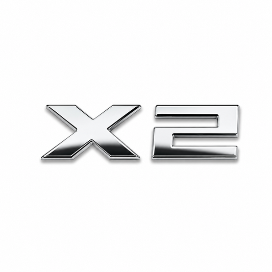 X2 Krom Bagaj Yazısı BMW Uyumlu