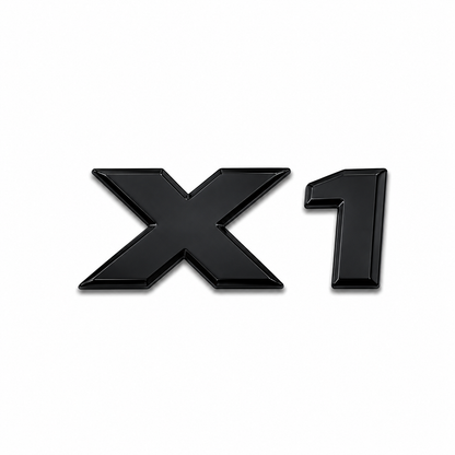 X1 Y.M. Siyah Bagaj Yazısı BMW Uyumlu