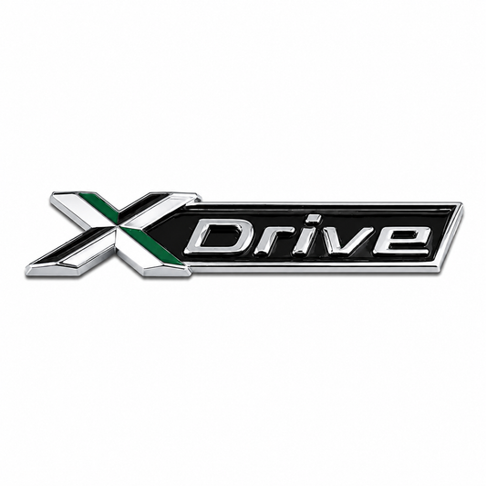 X DRIVE Krom Bagaj Yazısı BMW Uyumlu