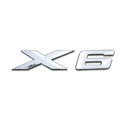 X6 Büyük Krom Bagaj Yazısı BMW Uyumlu