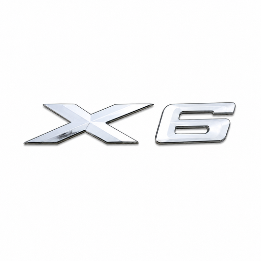 X6 Büyük Krom Bagaj Yazısı BMW Uyumlu