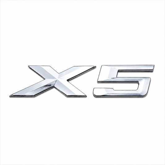 X5 Büyük Krom Bagaj Yazısı BMW Uyumlu