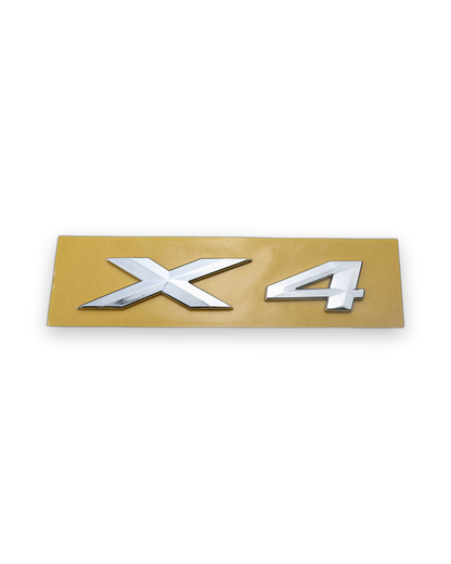 X4 Büyük Krom Bagaj Yazısı BMW Uyumlu