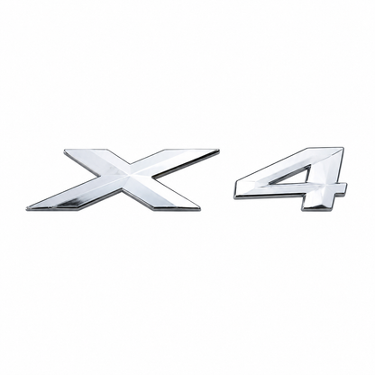 X4 Büyük Krom Bagaj Yazısı BMW Uyumlu
