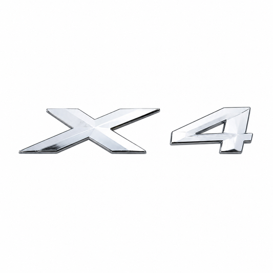 X4 Büyük Krom Bagaj Yazısı BMW Uyumlu