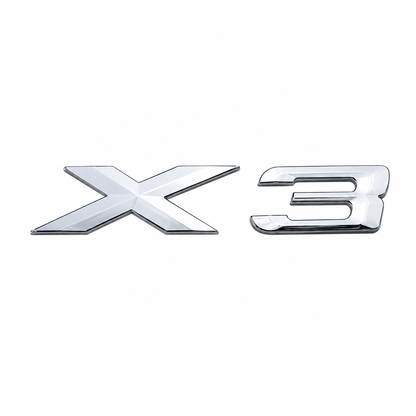 X3 Büyük Krom Bagaj Yazısı BMW Uyumlu