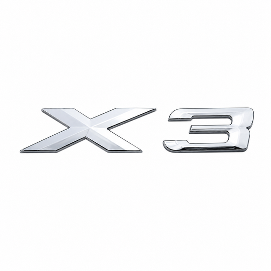X3 Büyük Krom Bagaj Yazısı BMW Uyumlu