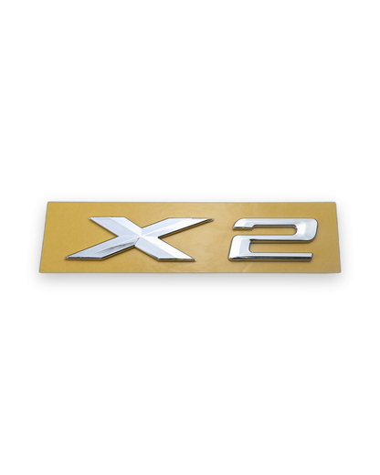 X2 Büyük Krom Bagaj Yazısı BMW Uyumlu