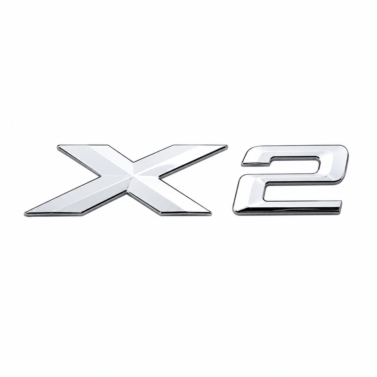 X2 Büyük Krom Bagaj Yazısı BMW Uyumlu