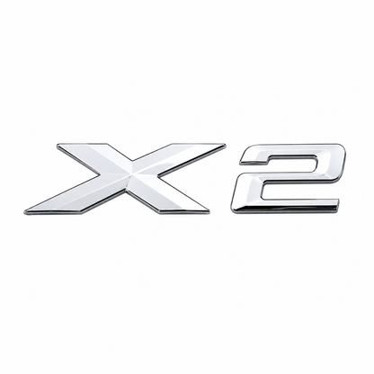 X2 Büyük Krom Bagaj Yazısı BMW Uyumlu