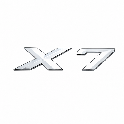 X7 Küçük Krom Bagaj Yazısı BMW Uyumlu