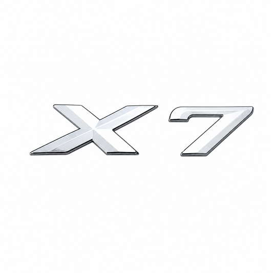 X7 Küçük Krom Bagaj Yazısı BMW Uyumlu