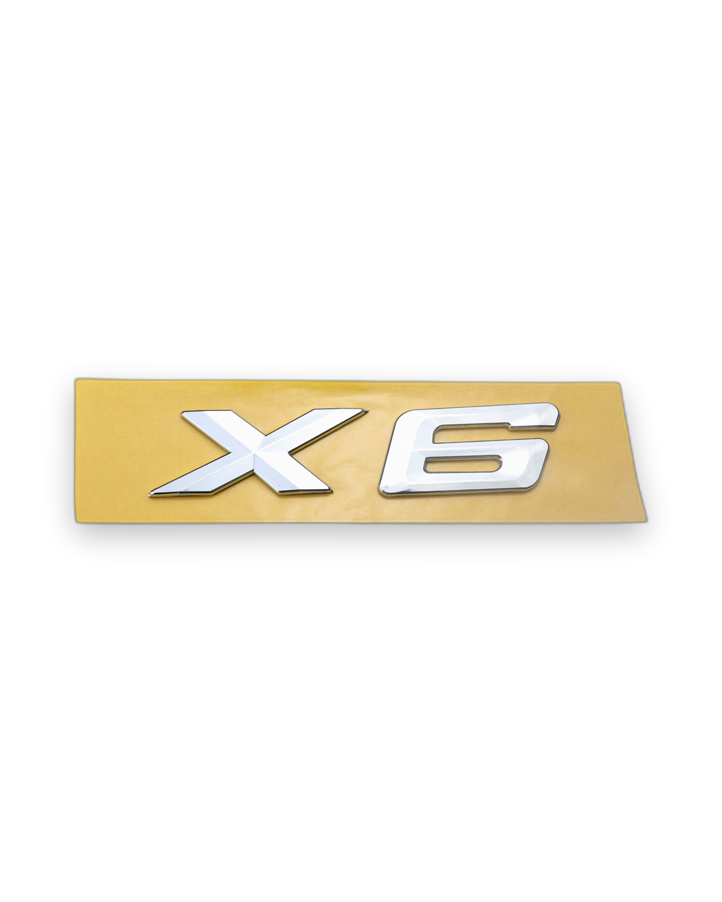 X6 Küçük varyant, 140x32 ölçü Krom Bagaj Yazısı BMW Uyumlu