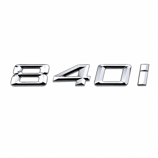 840i BMW 840i yazısı Krom Bagaj Yazısı BMW Uyumlu