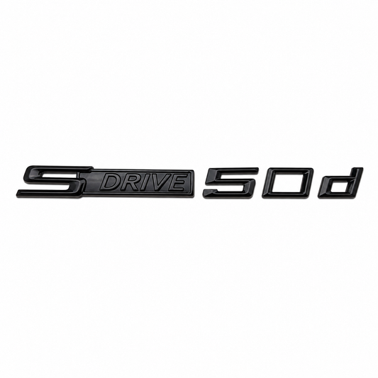 sDrive 50d Siyah Bagaj Yazısı BMW Uyumlu