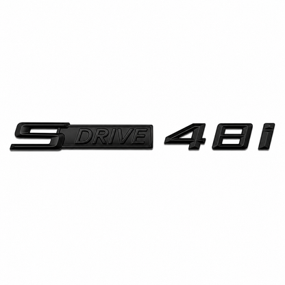 sDrive 48i Siyah Bagaj Yazısı BMW Uyumlu