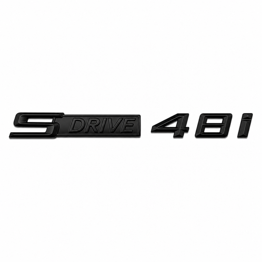 sDrive 48i Siyah Bagaj Yazısı BMW Uyumlu