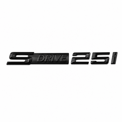 sDrive 25i Siyah Bagaj Yazısı BMW Uyumlu