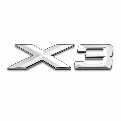 X3 Krom Bagaj Yazısı BMW Uyumlu