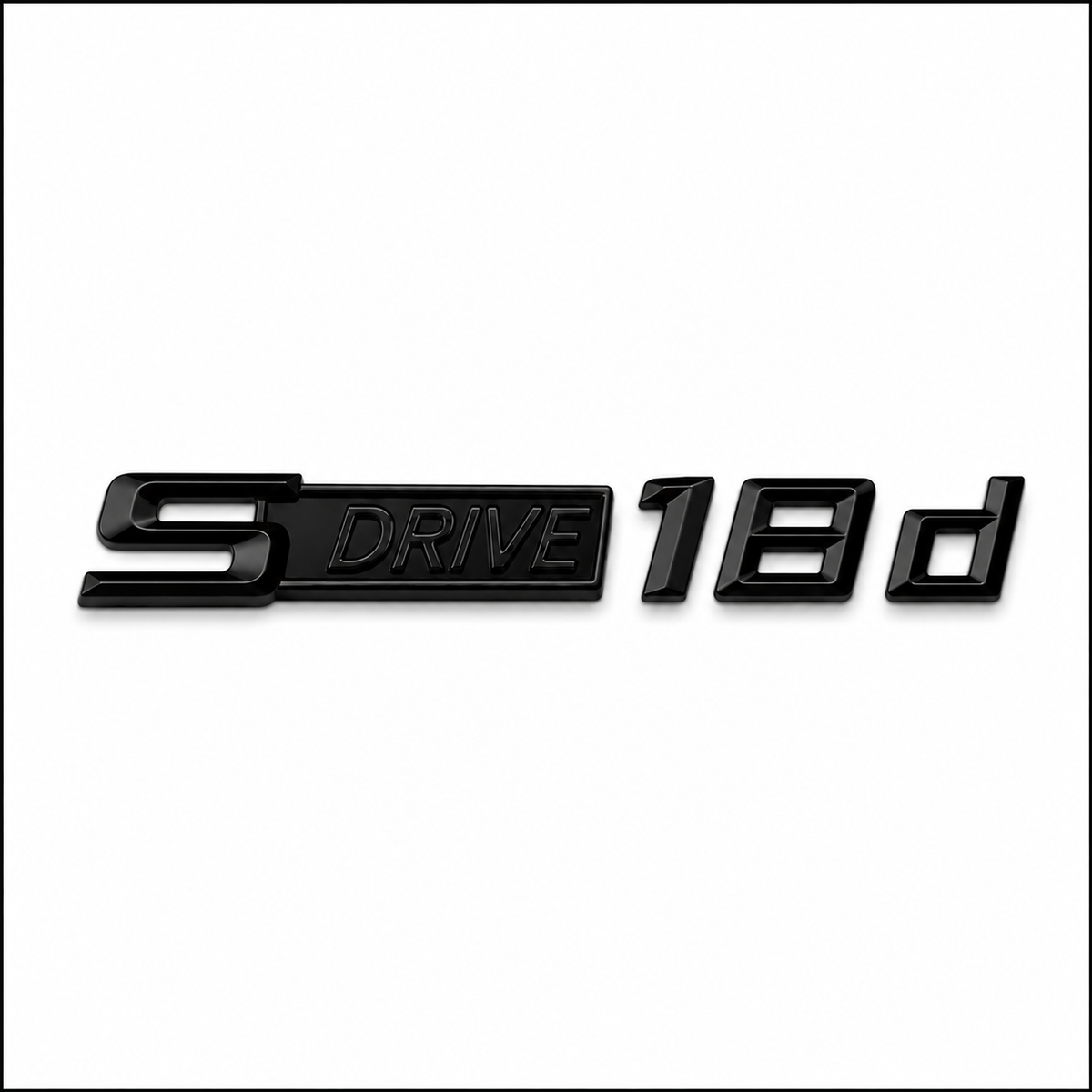 sDrive 18d Siyah Bagaj Yazısı BMW Uyumlu