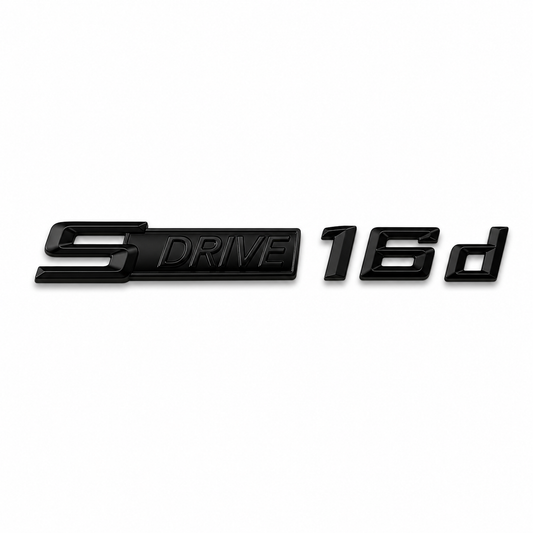 sDrive 16d Siyah Bagaj Yazısı BMW Uyumlu