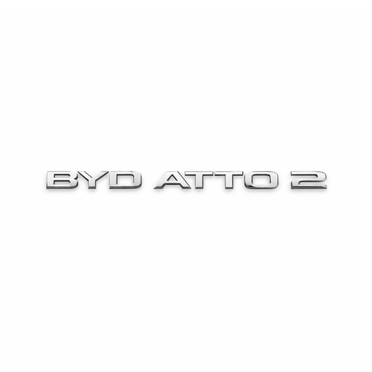 BYD ATTO2 Krom Bagaj Yazısı Byd Uyumlu