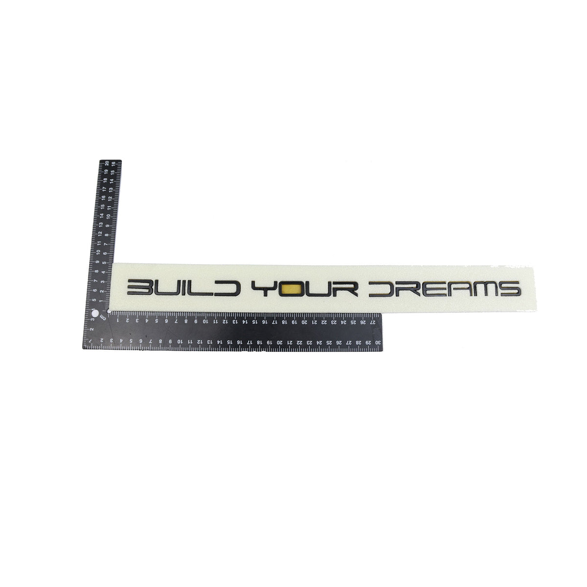 Build Your Dreams Küçük varyant Siyah Bagaj Yazısı Byd Uyumlu