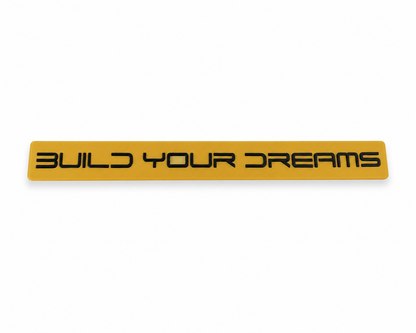 Build Your Dreams Küçük varyant Siyah Bagaj Yazısı Byd Uyumlu