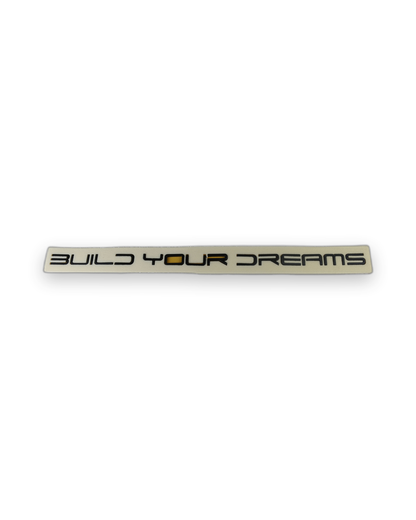 Build Your Dreams Küçük varyant Siyah Bagaj Yazısı Byd Uyumlu