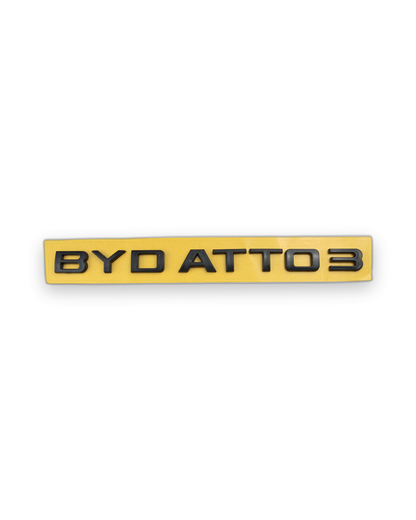 BYD ATTO 3 Siyah Bagaj Yazısı Byd Uyumlu