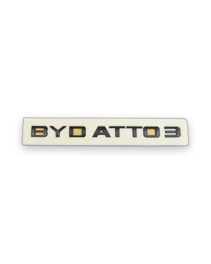 BYD ATTO 3 Siyah Bagaj Yazısı Byd Uyumlu