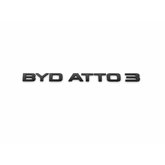 BYD ATTO 3 Siyah Bagaj Yazısı Byd Uyumlu