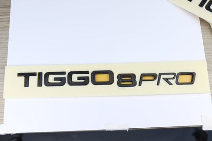 Tiggo 8 Pro Siyah Bagaj Yazısı Chery Uyumlu