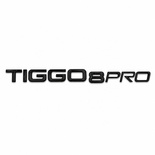 Tiggo 8 Pro Siyah Bagaj Yazısı Chery Uyumlu