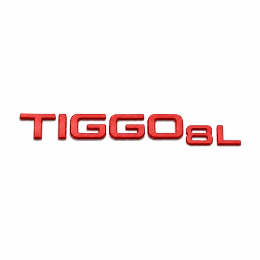 Tiggo 8L Yeni model Kırmızı Bagaj Yazısı Chery Uyumlu
