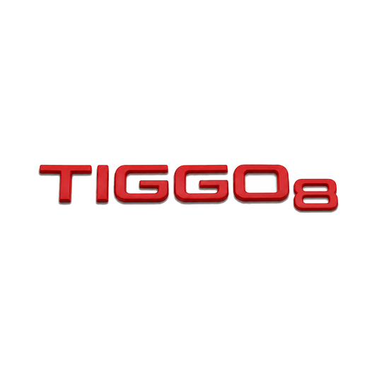 Tiggo 8 Yeni model Kırmızı Bagaj Yazısı Chery Uyumlu