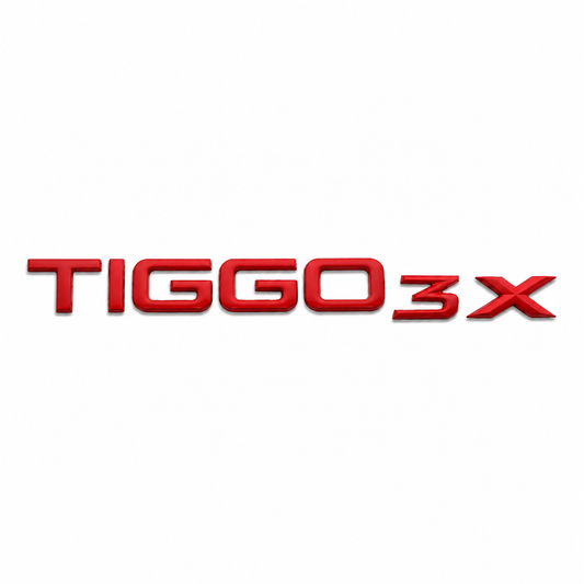 TIGGO 3x Yeni Model Kırmızı Bagaj Yazısı Chery Uyumlu
