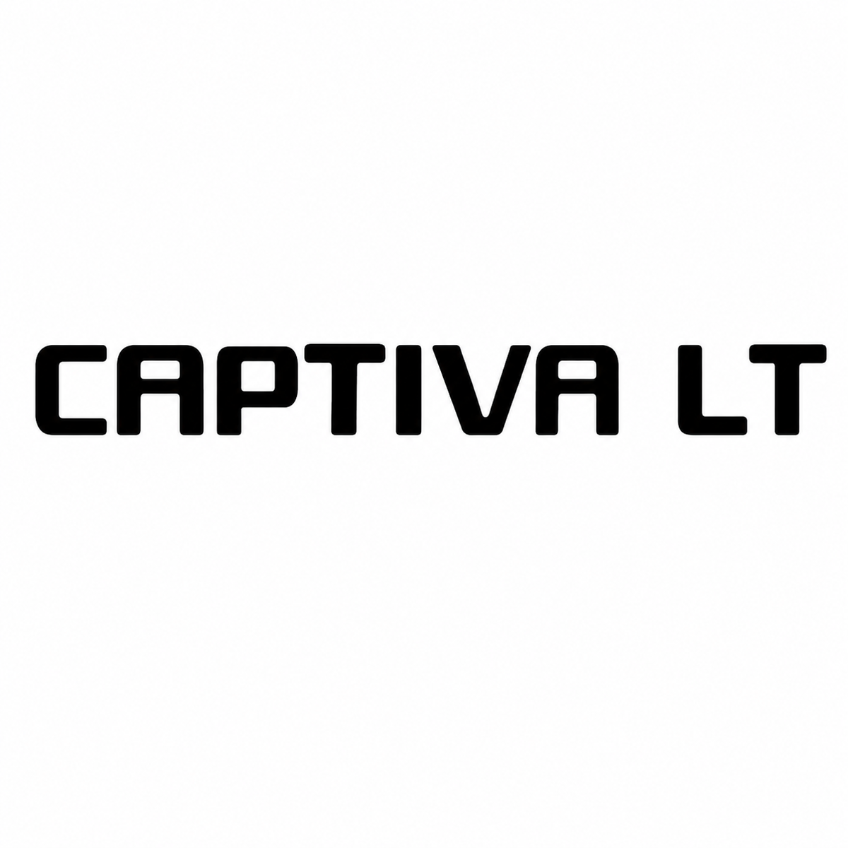 Captiva LT Siyah Bagaj Yazısı Chevrolet Uyumlu