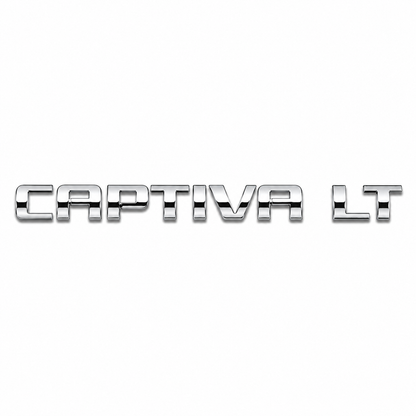 Captiva LT Krom Bagaj Yazısı Chevrolet Uyumlu