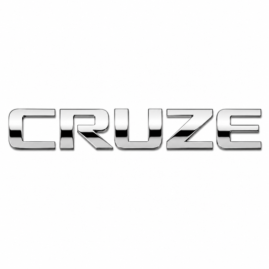 Cruze Küçük Krom Bagaj Yazısı Chevrolet Uyumlu
